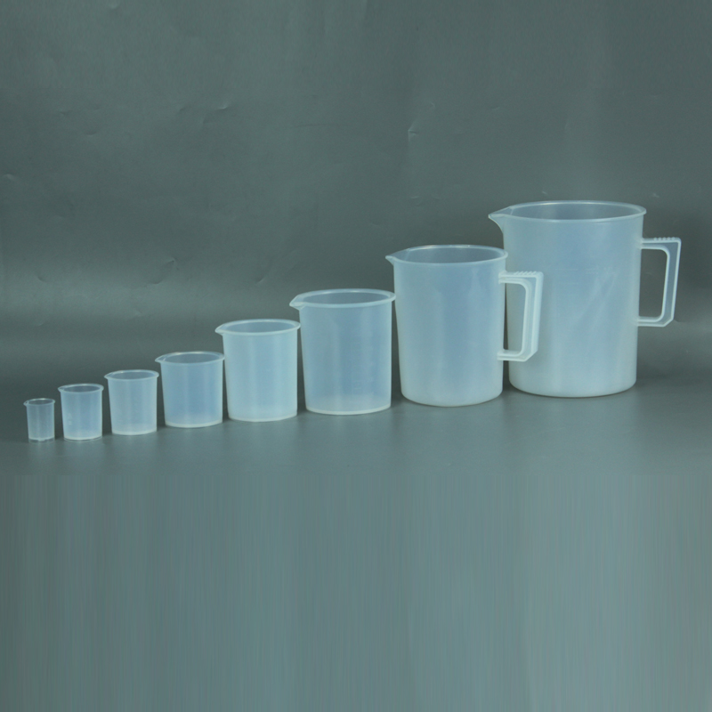 PFA透明烧杯带刻度加热杯子多晶硅样品杯