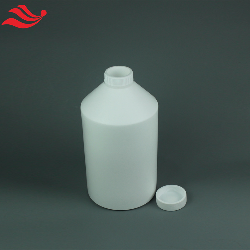 5L大容量PTFE试剂瓶白色不透明储液罐