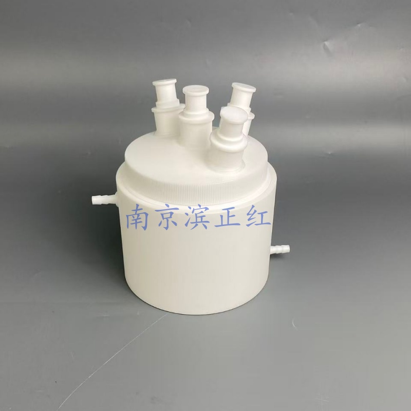PTFE夹套烧瓶1L耐腐蚀保温聚四氟乙烯烧瓶可定制反应瓶